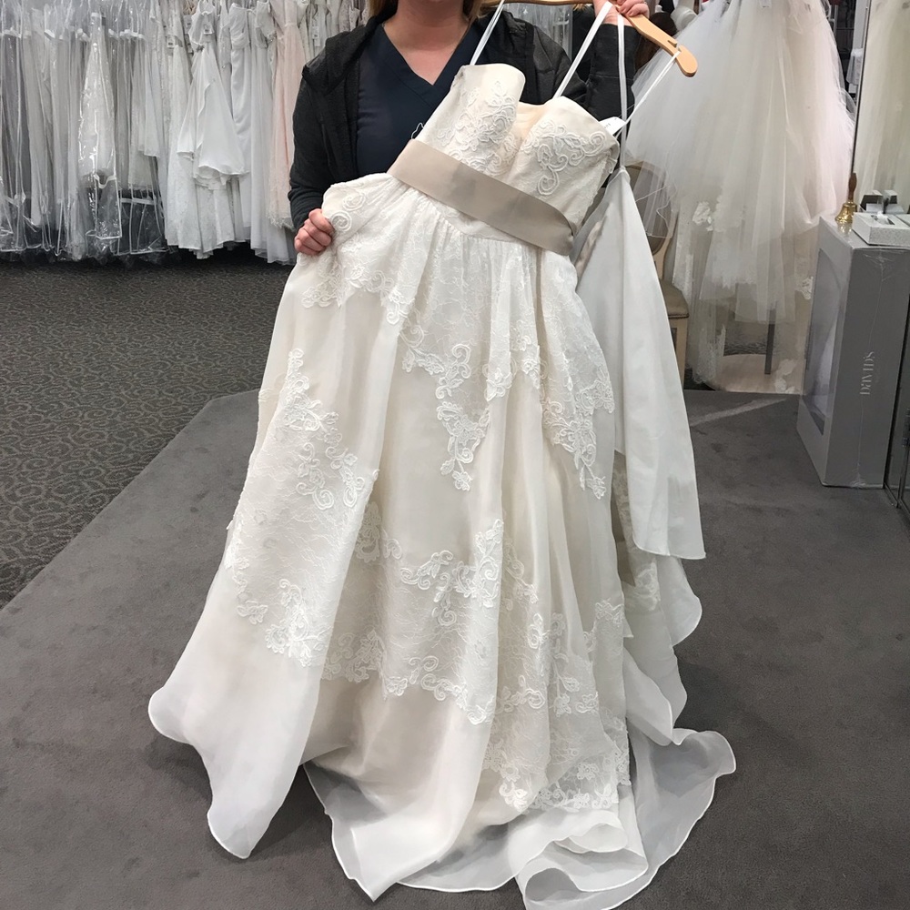 Melissa Sweet Satin Organza and Lace Wedding dress
